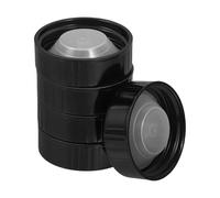 NUOBESTY Tapones de Rosca de 38 MM para Botellas de Vidrio 5 Piezas Tapas de Plástico Fenólico Reutilizables Sellado Hermético para Botellas de Cerveza y Growler Cierre Seguro para