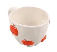 NUOBESTY Taza de Cerámica Creativa en Forma de Calabaza de 400 Ml con Asa Ergonómica, Fácil de Limpiar, Adecuado para Café en Casa y Oficina durante Halloween