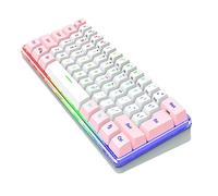 NUOBESTY Teclado de Membrana Mini Teclado para Teclas Luz RGB para Uso Oficina o Gaming