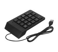 NUOBESTY Teclado Numérico USB de 19 Teclas para Profesionales Financieros, Diseño Ergonómico, Compatible Portátiles, Construcción Resistente, Uso en Banca y Finanzas, Color Negro