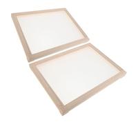 NUOBESTY Tendedero Apilable para Secar Hierbas de Madera con Malla Doble, Estante para Secado de Té y Plantas Medicinales, Tamaño 40,5 X 30 X 3 Cm, Adecuado para Almacenamiento Compacto