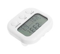 NUOBESTY Termómetro Digital Higrómetro de Sobremesa Mini Dispositivo de Medición de Temperatura y Humedad Pantalla Grande Material ABS Resistente Soporte para Interiores y Acuarios