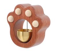 NUOBESTY Timbre Magnético de Madera con Diseño de de Gato para Entrada Campanilla Adhesiva para Oficina y Hogar Aviso de Entrada