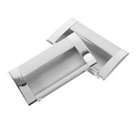 NUOBESTY Tiradores Armarios Invisibles para Puertas Correderas, 2 Piezas de Aleación de Aluminio Plata Diseño Minimalista y Fácil Instalación para Dormitorios Infantiles