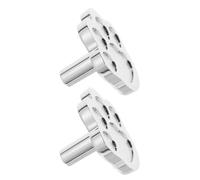NUOBESTY Tiradores para armarios con forma de pata de animal, pomos para cajones de un solo orificio, 1 par, aleación de zinc, plata, 4 x 3,5 x 2,3 cm, para cocinas y dormitorios