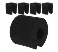 NUOBESTY Topes de Espuma para Puerta 5 Unidades, Protector Anticolisión Negro, Amortiguador Suave para Protección contra Pellizcos de Dedos, Seguridad para Cocina y Protección de Bordes