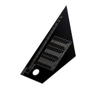 NUOBESTY Triangular Para Trastes Herramienta De Medición De Luthier Para Guitarra Para Trastes De Guitarra De Acción Para