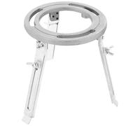 NUOBESTY Trípode Experimental Elevable de Aluminio Fundido para Laboratorio Químico, Soporte Desmontable para Lámpara de Alcohol, Color Plata Gris, Equipo para Experimentos y Suministros