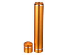 NUOBESTY Tubo para Conservar Puros Tubo de Almacenamiento de Puros de Aleación de Aluminio Dorado, Portátil y Compacto, para Cigarros, Viajes y Aventuras al Aire Libre