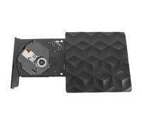 NUOBESTY Unidad DVD Externa Portátil USB 3.0 y USB-c, Grabadora y Regrabadora de DVD y CD ROM Compatible Ordenador Portátil y Pc, Lectura y Escritura Rápida para Almacenamiento