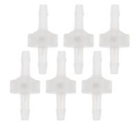 NUOBESTY Válvula de Retención Unidireccional de 4 MM 6 Unidades Resistente a Gasolina y Líquidos Apta para Agua y Aire Soporta hasta 100 °C Adecuado para Acuario Uso Doméstico E