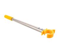 NUOBESTY Varilla para Apertura de Ventanas y Persianas 45 Cm, Herramienta Multifuncional Amarilla con Gancho C para Interiores y Exteriores, Control Seguro y Práctico en Dormitorios,