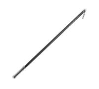 NUOBESTY Varilla para Persianas de 60 Cm Aluminio Negro Mango Estriado Ergonómico, Barra de Tiro Manual para Cortinas, Accesorio de Repuesto Práctico para Hogar y Oficina