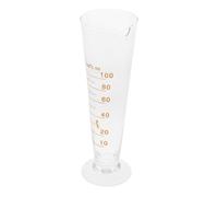 NUOBESTY Vaso de Vidrio para Laboratorio Medidor Triangular con Escala Graduada Resistente y Fácil de Limpiar Diseño Estable y Vertido Preciso para Química y Cocina