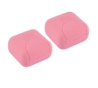 NUODWELL - 2 jaboneras de viaje hechas a mano, resistentes al agua y a prueba de fugas. Caja portátil pequeña con forma cuadrada y sellada, suministros para fuera del hogar