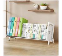 NUODWELL Estantería para niños, organizador de libros metálico, estante de escritorio, almacenamiento para hogar y escuela (blanco, 40 cm)