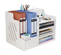 NUODWELL Organizador de escritorio de gran capacidad para documentos A4, bolígrafos, libros, cartas y documentos (PB07)