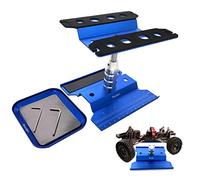 Nuofan RC Car Work Stand Aluminum Repair Workstation 360 Degree Rotation Lift Lower w/Screw Tray for 1/8 1/10 1/12 1/16 Scale Traxxas TRX4 Axial Arrma Redcat Losi RC Crawler Monster Truck Buggy