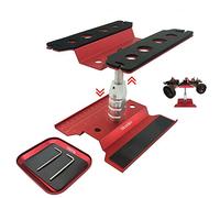Nuofan RC Car Work Stand Aluminum Repair Workstation 360 Degree Rotation Lift Lower w/Screw Tray for 1/8 1/10 1/12 1/16 Scale Traxxas TRX4 Axial Arrma Redcat Losi RC Crawler Monster Truck Buggy