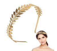 NUOGUAYI Corona de hojas Romanas, Diadema de Hoja de Oro, Diadema para Novia, Diademas de Hojas Estilo, Diosa Griega Accesorios, Tocado de Hoja de Laurel, Adecuada para Bodas, Fiestas (A)