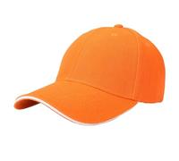 Nuoke Gorra Mujer,Sandwich Hairy Green Baseball Cap Light Plate Sandwich Cap Tourism Building Group Cap Work Cap Visera De Vestir (Orange, A)