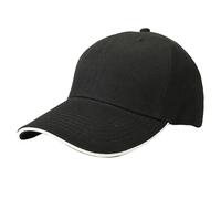 Nuoke Gorras Mujer,Sandwich Hairy Green Baseball Cap Light Plate Sandwich Cap Tourism Building Group Cap Work Cap Visera De Vestir (Black, A)