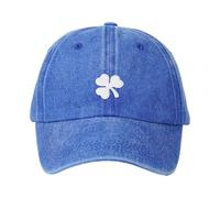 Nuoke Gorras Mujer,St. Pa Trick's Day Hat Green Baseball Cap Sha Mrock Embroidered For Man Women Funny De Invierno (Blue, One Size)