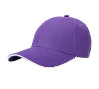 Nuoke Gorras,Sandwich Hairy Green Baseball Cap Light Plate Sandwich Cap Tourism Building Group Cap Work Cap Visera De Vestir (Purple, A)