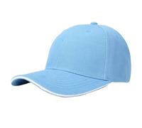 Nuoke Gorras,Sandwich Hairy Green Baseball Cap Light Plate Sandwich Cap Tourism Building Group Cap Work Cap Visera De Vestir (Light Blue, A)