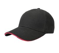 Nuoke Gorras,Sandwich Hairy Green Baseball Cap Light Plate Sandwich Cap Tourism Building Group Cap Work Cap Visera De Vestir (Watermelon Red, A)