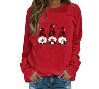 Nuoke Jerseys navideños Familiares, Jersey Navidad niño, Jersey navideño,Mujer Sudadera cómoda e Informal con Estampado de y Manga Larga Ocio Ropa