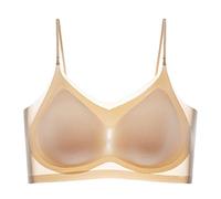Nuoke Ofertas Flash del Dia, Sujetador Deportivo Algodon, Sujetador Espalda Baja, Sujetadores con Tirantes Transparentes, Deporte Mujer, Bralette Mujer Encaje, Sujetadores, Push up, Bralette, Push up