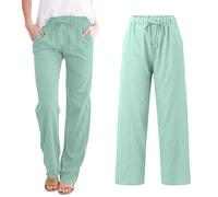 Nuoke Pantalones De Mujer, Pantalones Negros Mujer, Compras, Ofertas Hoy, Trousers for Women UK, Elastic Waist Trousers Women,_5