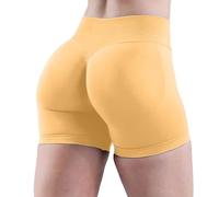 Nuoke Ropa Mujer,High Waist No Front Seam Soft Hidden Butt Scrunch Shorts Yoga Workout Gym Shorts Calcetines De Dedos Yoga