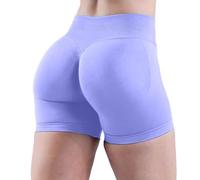 Nuoke Ropa Mujer,High Waist No Front Seam Soft Hidden Butt Scrunch Shorts Yoga Workout Gym Shorts Calcetines De Dedos Yoga