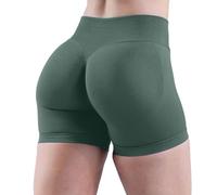 Nuoke Ropa Mujer,High Waist No Front Seam Soft Hidden Butt Scrunch Shorts Yoga Workout Gym Shorts Calcetines De Dedos Yoga