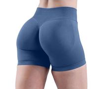Nuoke Ropa Mujer,High Waist No Front Seam Soft Hidden Butt Scrunch Shorts Yoga Workout Gym Shorts Calcetines De Dedos Yoga