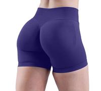 Nuoke Ropa Mujer,High Waist No Front Seam Soft Hidden Butt Scrunch Shorts Yoga Workout Gym Shorts Calcetines De Dedos Yoga