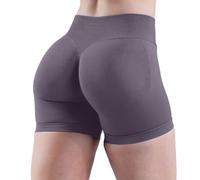 Nuoke Ropa Mujer,High Waist No Front Seam Soft Hidden Butt Scrunch Shorts Yoga Workout Gym Shorts Calcetines De Dedos Yoga