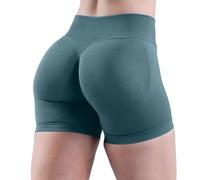 Nuoke Ropa Mujer,High Waist No Front Seam Soft Hidden Butt Scrunch Shorts Yoga Workout Gym Shorts Calcetines De Dedos Yoga