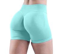 Nuoke Ropa Mujer,High Waist No Front Seam Soft Hidden Butt Scrunch Shorts Yoga Workout Gym Shorts Calcetines De Dedos Yoga