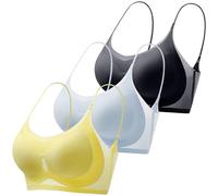 Nuoke Sujetador Deportivo Mujer, Sujetador Cruzado Espalda, Sujetadores Cruzados Espalda, Sujetadores sin Aros Comodos, Top Deportivo Mujer, Push up, Push up, Bralette, Bralette