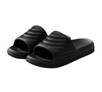 Nuoke zapatillas casa mujer verano,pantuflas mujer verano,Pantuflas de para y hombre, para uso en exteriores, interiores y baños. Bambas Trabajo (Black, 42)