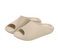 Nuoke zapatillas casa mujer verano,zapatos verano mujer comodos,Pantuflas de para y hombre, para uso en exteriores, interiores y baños. Calcetines De Estar Por (Khaki, 40)