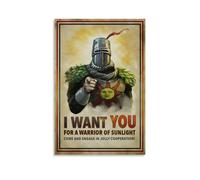 nuomesc Dark Souls Game Warrior of Sunlight Poster Pintura Decorativa Lienzo Arte de Pared Salón Póster Dormitorio Pintura, Arte de Pared Impresión de Imagen Moderna Decoración de Habitación Familiar