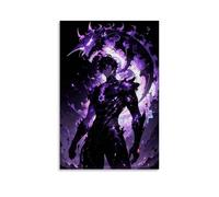 nuomesc Solo Leveling Sung Jin Woo Anime Creativity Póster Arte de Pared Impresión de Imagen Moderna Decoración para Habitación Familiar, 08 x 12 Pulgadas (20 x 30 cm)