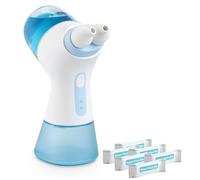 NUONNA Sistema de riego nasal | Kit de enjuague nasal salino de mano con 1 máquina de enjuague y 30 cápsulas de sal | Azul