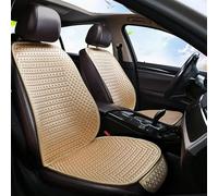 NUOSDEX Cojines Coche Asientos Funda Universal para Asiento De Coche, Cojín para Interior De Automóvil, Almohadillas De Protección para Asiento De Coche, Accesorios para Asiento Delantero(Beige)
