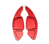 NUOSDEX Volante levas Cambio Compatible con A3 para A4 S4 A5 A6 C8 A7 A8 para E-Tron S 2020 2021 Extensión del Volante con Cambio De Paleta Accesorios De Aleación De Aluminio 2 Piezas(Red)