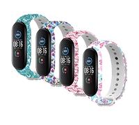 nuosiweilang Compatible con Xiaomi Mi Band 7/Mi Band 6/Mi Band 5 Correa,Miband 7 Accesorios de Bandas de Pulsera de Reemplazo de Silicona Colorida para Xiaomi Mi Smart Band 7 6 5